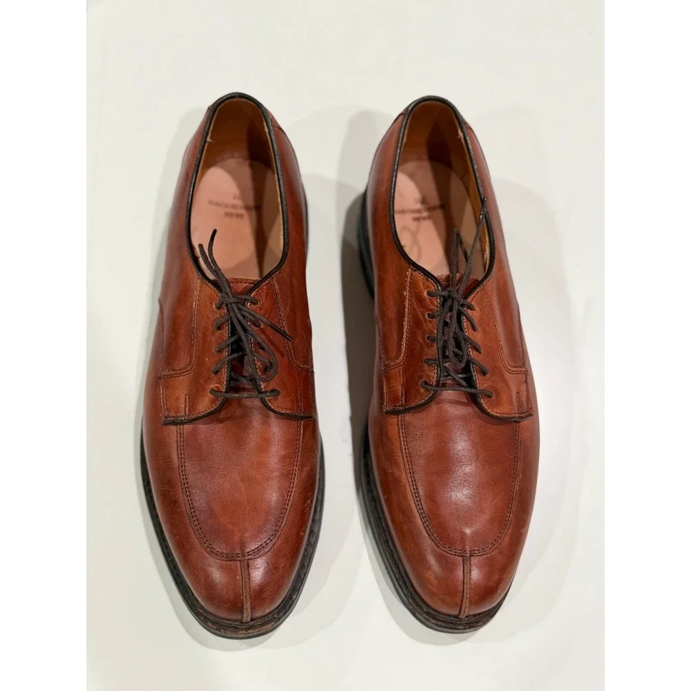 Allen Edmonds Hugh Brown Leather Split Toe McAlliister Shoes Mens 9.5
